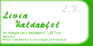livia waldapfel business card